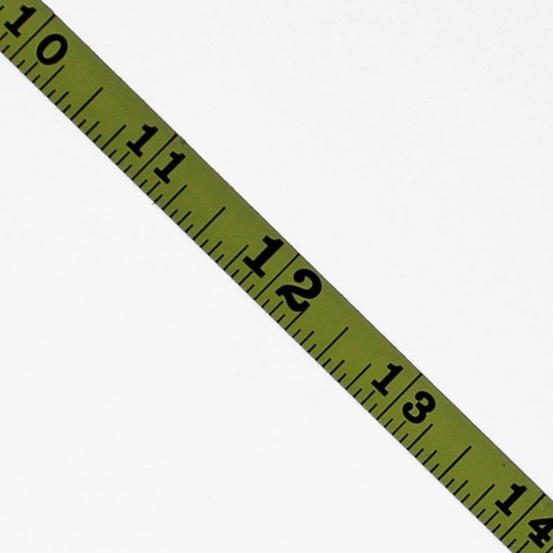 0.375 " Wide - "3/8FY" - Fractional Adhesive Measuring Tape Metal Ruler - 1/16" Graduations image 0