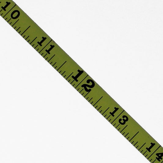 0.375 " Wide - "3/8FY" - Fractional Adhesive Measuring Tape Metal Ruler - 1/16" Graduations image 0
