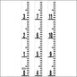 Staff Gauge - Tenths of Foot Engineer Style - 5 Inch Wide - TFXW image