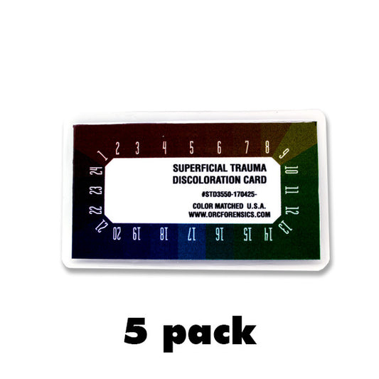 Superficial Trauma Discoloration Card - Dark Skin Tone - 5 Pack image 0