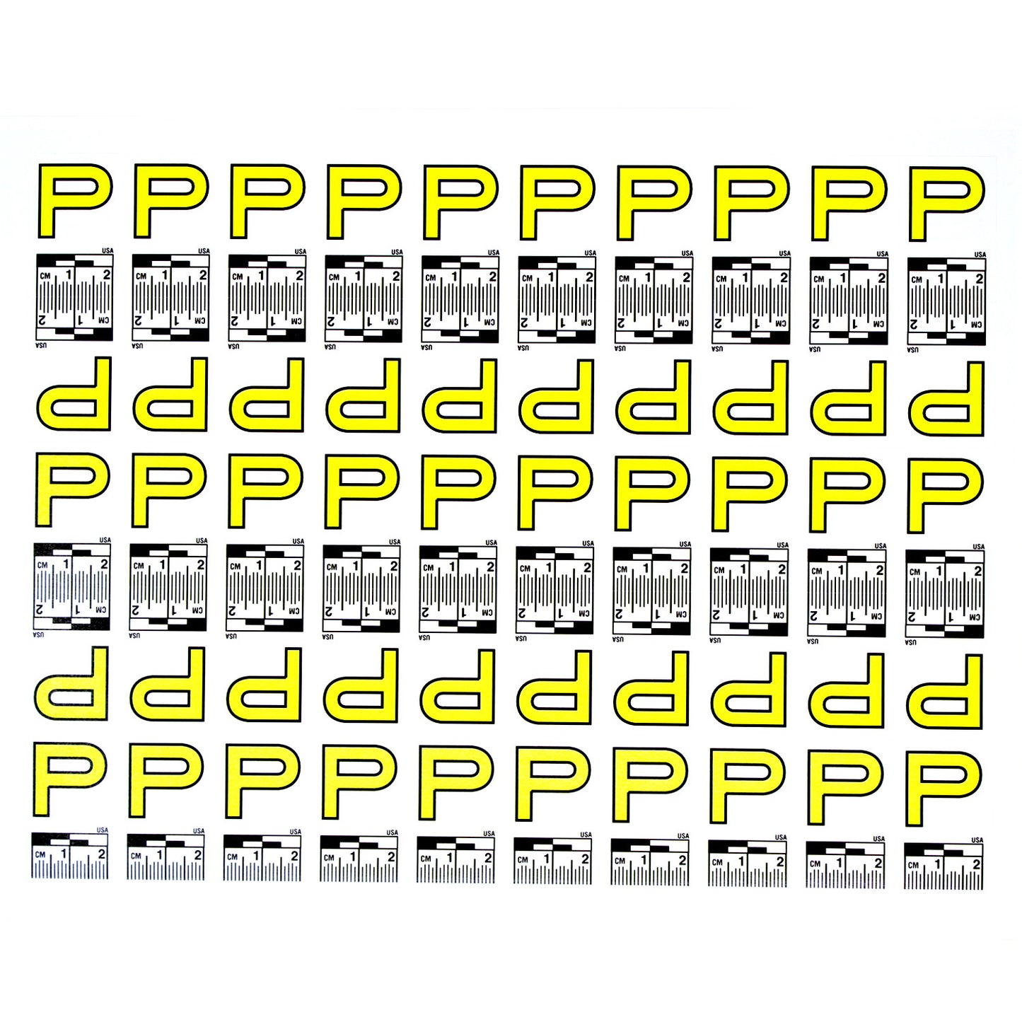 Alphabet Set (A to Z) - 26 Sheets of Labels image 15