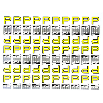 Alphabet Set (A to Z) - 26 Sheets of Labels image 15