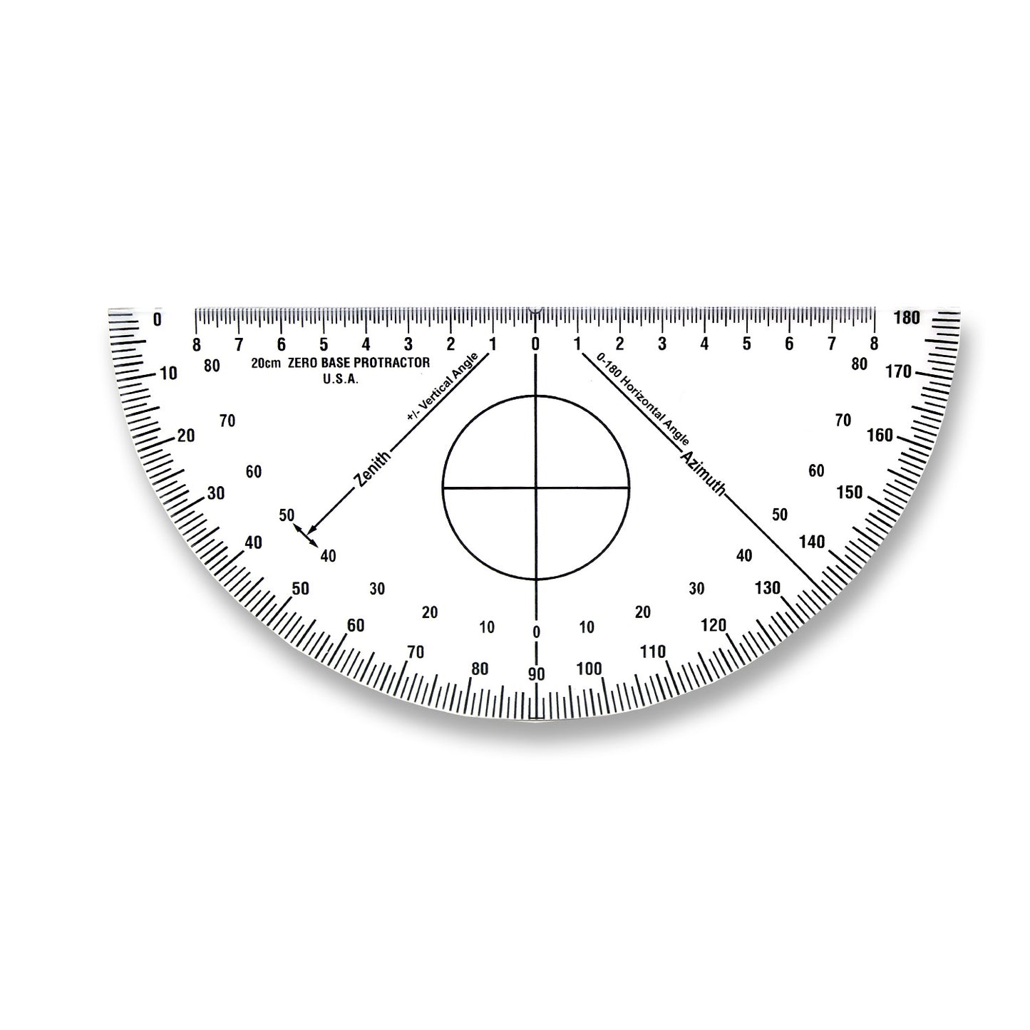 Clear Semi Circle Protractors image 0