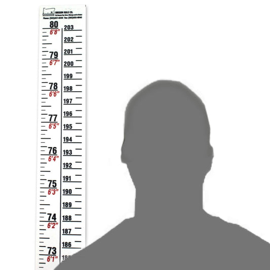 Security Height Rule – Adhesive - Fractional/Metric – 80 Inch/203 Centimeter Long