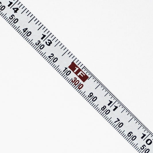 0.5 " Wide - "1/2FMW" - Fractional/Metric Adhesive Metal Ruler - 1/16" and 1mm Graduations image