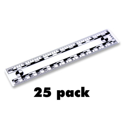 6" Long, Adhesive Backed - Reads Fractional and Metric - Packs of 25 image