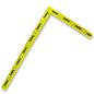 Metric 2-Sided Folding Angle and Ruler- 33cm x 67cm Angle or 100cm Vertical Ruler image 0