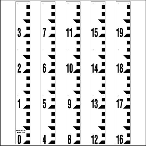 Staff Gauge - Tenth of Foot Surveyor Style - 5 Inch Wide - TFSS image 0