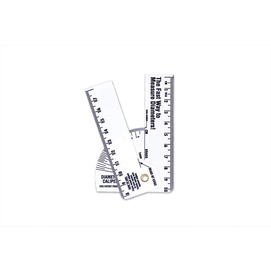 Oregon Rule Co. Metric Mini Pipe Caliper - 5 Pack (OR-MINI-PIPE-CAL-5PK-METRIC) - Vinyl - Up to 16cm