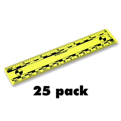 6" Long, Adhesive Backed - Reads Fractional and Metric - Packs of 25 image