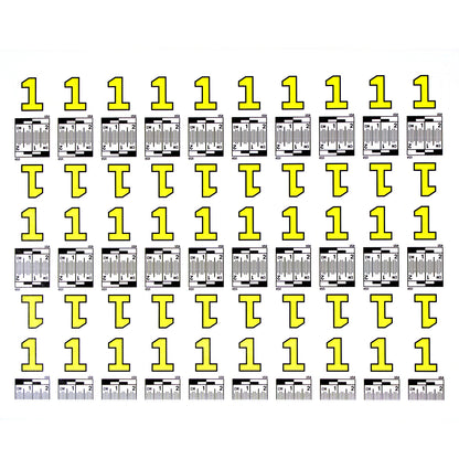 Number Set (0 to 9) - 10 Sheets of Labels image 1