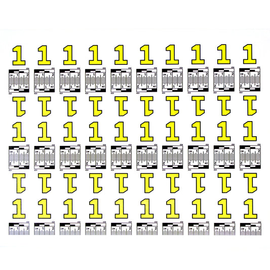 Number Set (0 to 9) - 10 Sheets of Labels image 1
