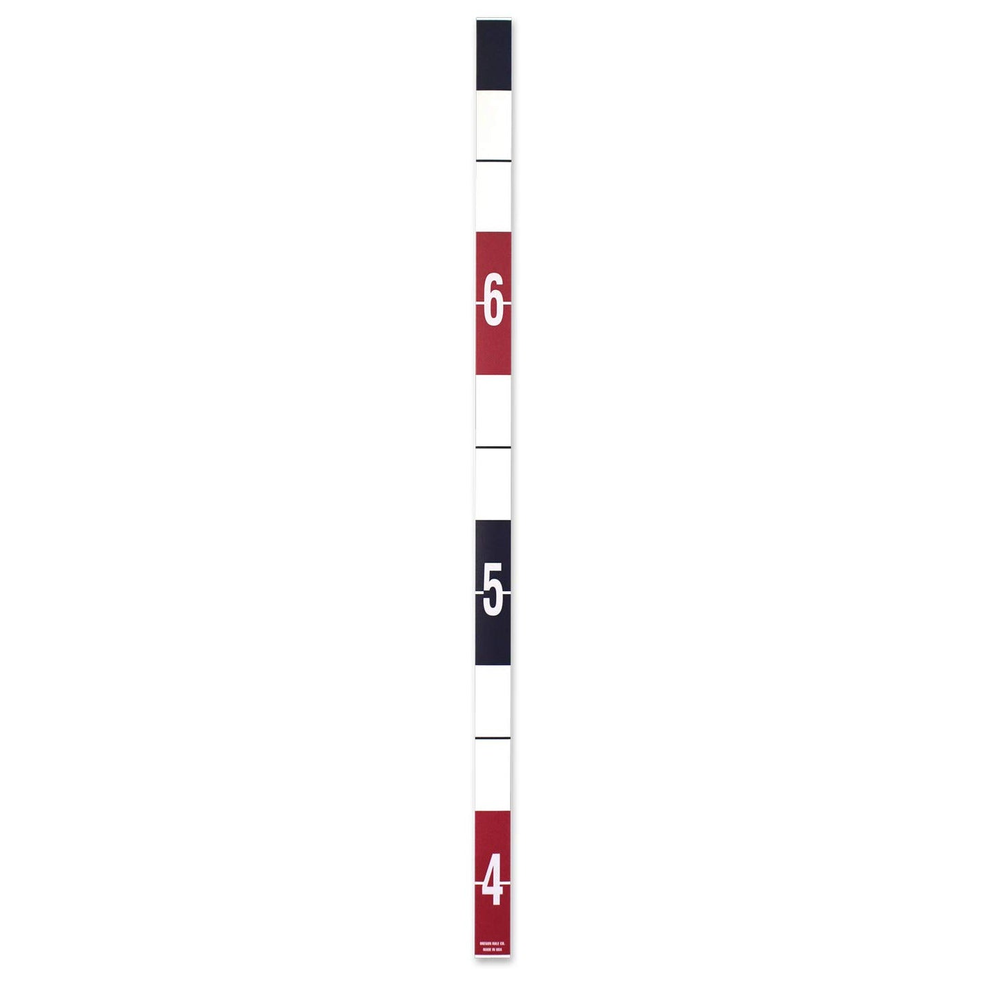 Oregon Rule Co. Security Height Rule Fractional 3'9" to 7' Red and Blue Graphics
