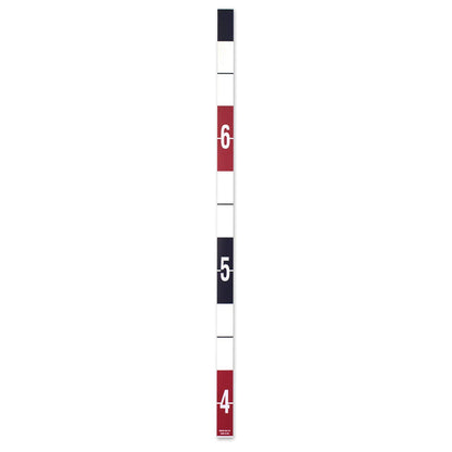 Oregon Rule Co. Security Height Rule Fractional 3'9" to 7' Red and Blue Graphics