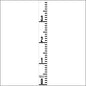 Staff Gauge - Tenths of Foot Engineer Style - 5 Inch Wide - TFXW image