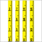 Staff Gauge - Tenths of Foot Engineer Style - 5 Inch Wide - TFXW image