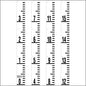Staff Gauge - Tenths of Foot Engineer Style - 5 Inch Wide - TFXW image