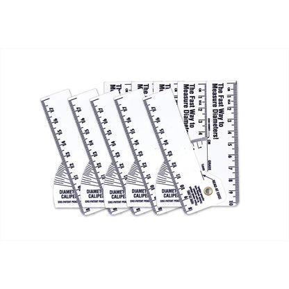 Oregon Rule Co. Metric Mini Pipe Caliper - 5 Pack (OR-MINI-PIPE-CAL-5PK-METRIC) - Vinyl - Up to 16cm