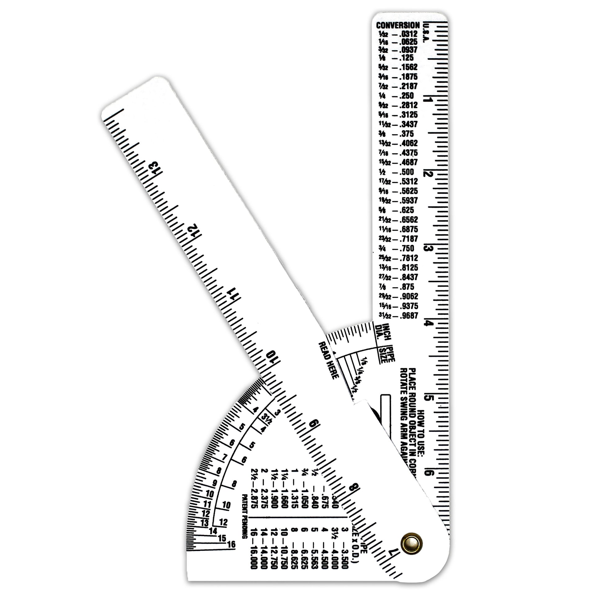 Pipe Caliper - White Styrene 3-Pack image 0