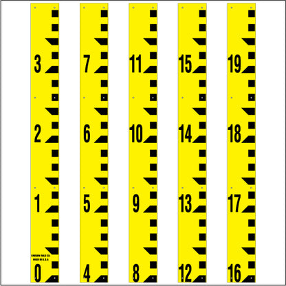 Staff Gauge - Tenth of Foot Surveyor Style - 5 Inch Wide - TFSS image