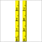 Staff Gauge - Inch and Foot Engineer Style - 5 Inch Wide - IFXW image