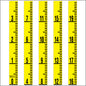 Staff Gauge - Inch and Foot Engineer Style - 5 Inch Wide - IFXW image