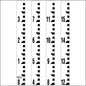 Staff Gauge - Tenth of Foot Surveyor Style - 5 Inch Wide - TFSS image