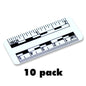 2" Long, Plastic - Reads Fractional and Metric - Packs of 10 image