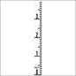 Staff Gauge - Inch and Foot Engineer Style - 5 Inch Wide - IFXW image
