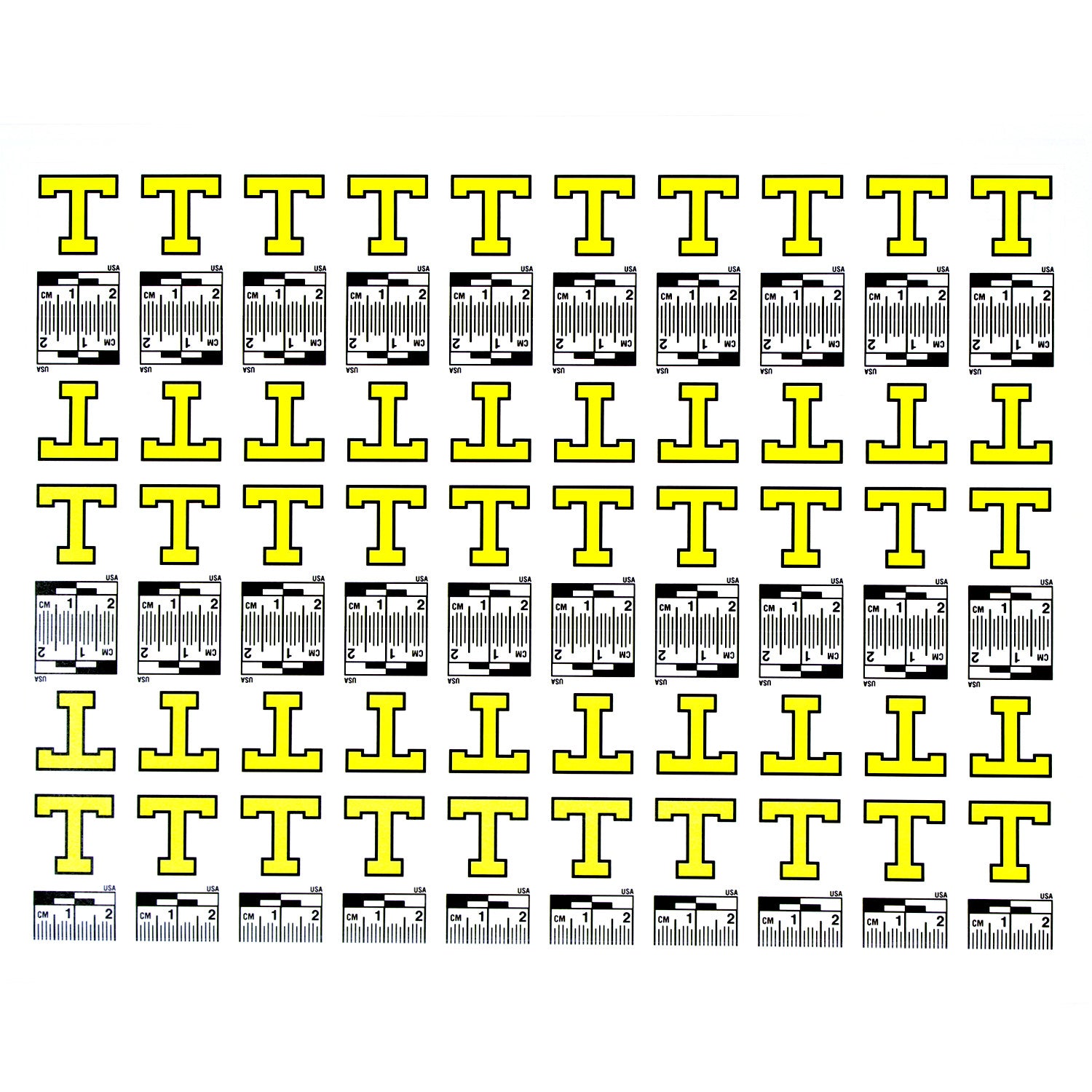 Alphabet Set (A to Z) - 26 Sheets of Labels image 19