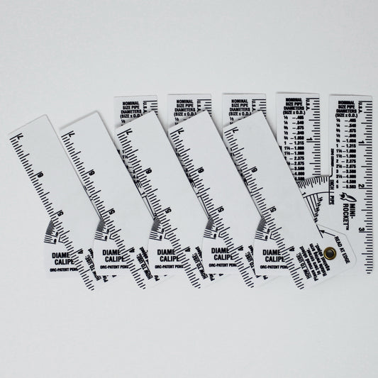 Mini Pipe Caliper - White Vinyl 5-Pack image 1