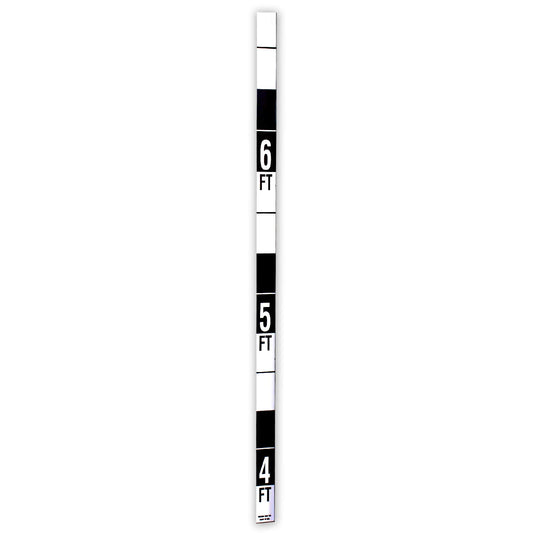 Security Height Rule – Fractional – 3 Foot 9 Inch to 7 Foot – Black and White Graphics