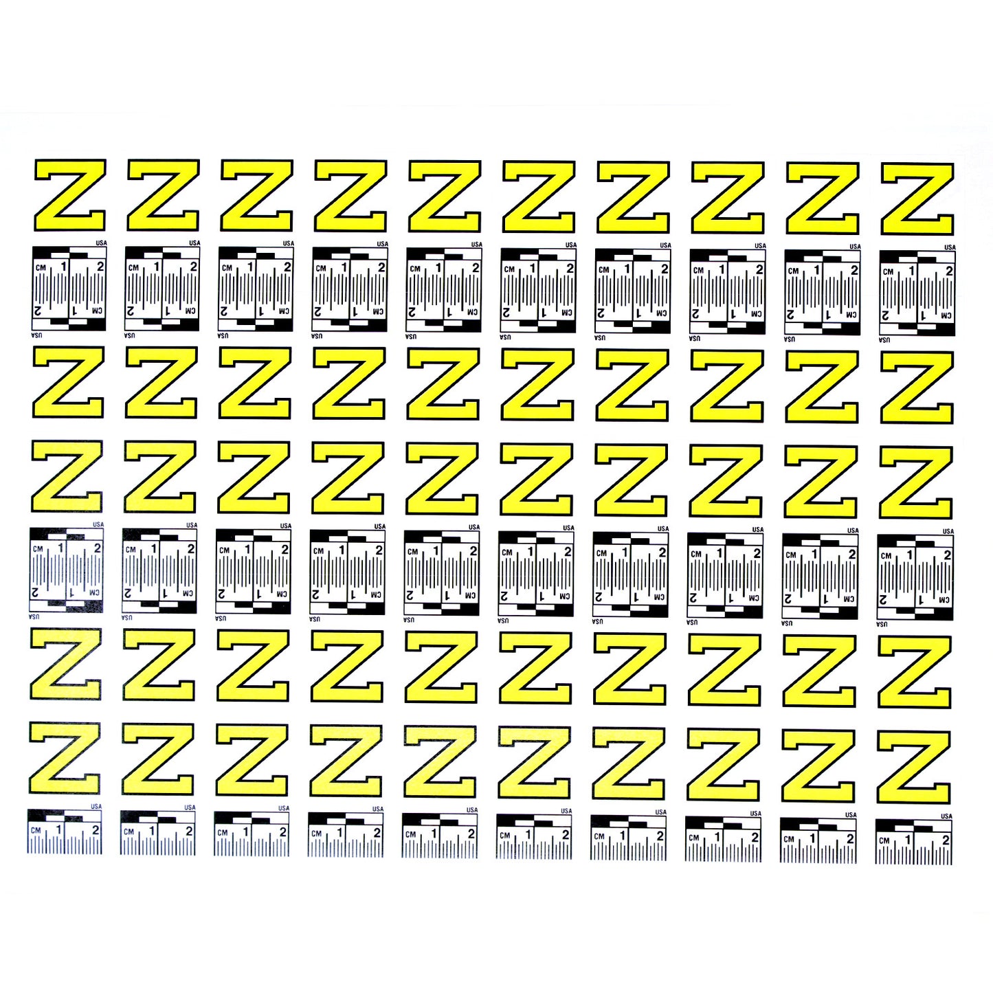 Alphabet Set (A to Z) - 26 Sheets of Labels image 25