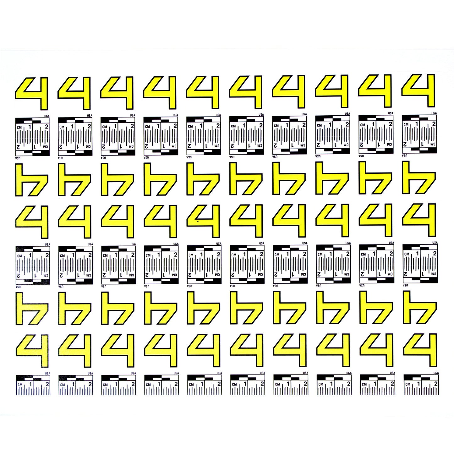 Number Set (0 to 9) - 10 Sheets of Labels image 4