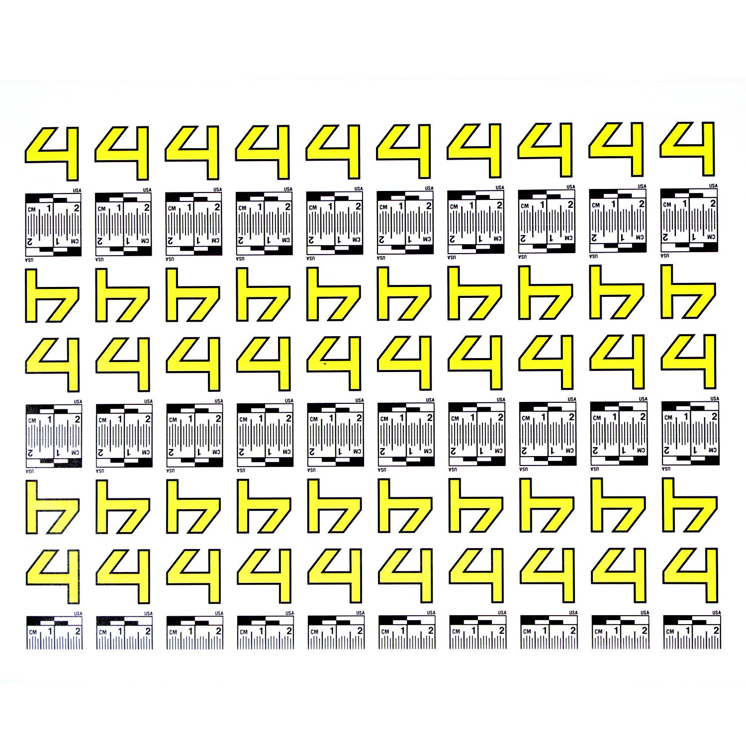 Number Set (0 to 9) - 10 Sheets of Labels image 4