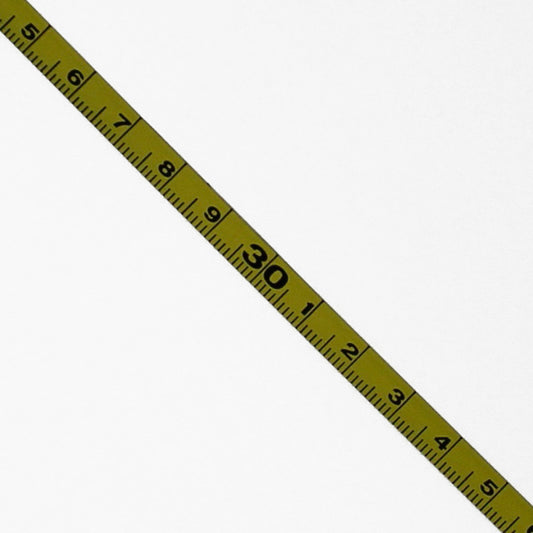 0.25 " Wide - "1/4MY" - Metric Adhesive Metal Ruler - 1mm Graduations image 0