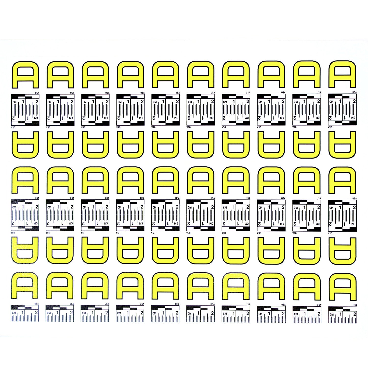 Alphabet Set (A to Z) - 26 Sheets of Labels image 0