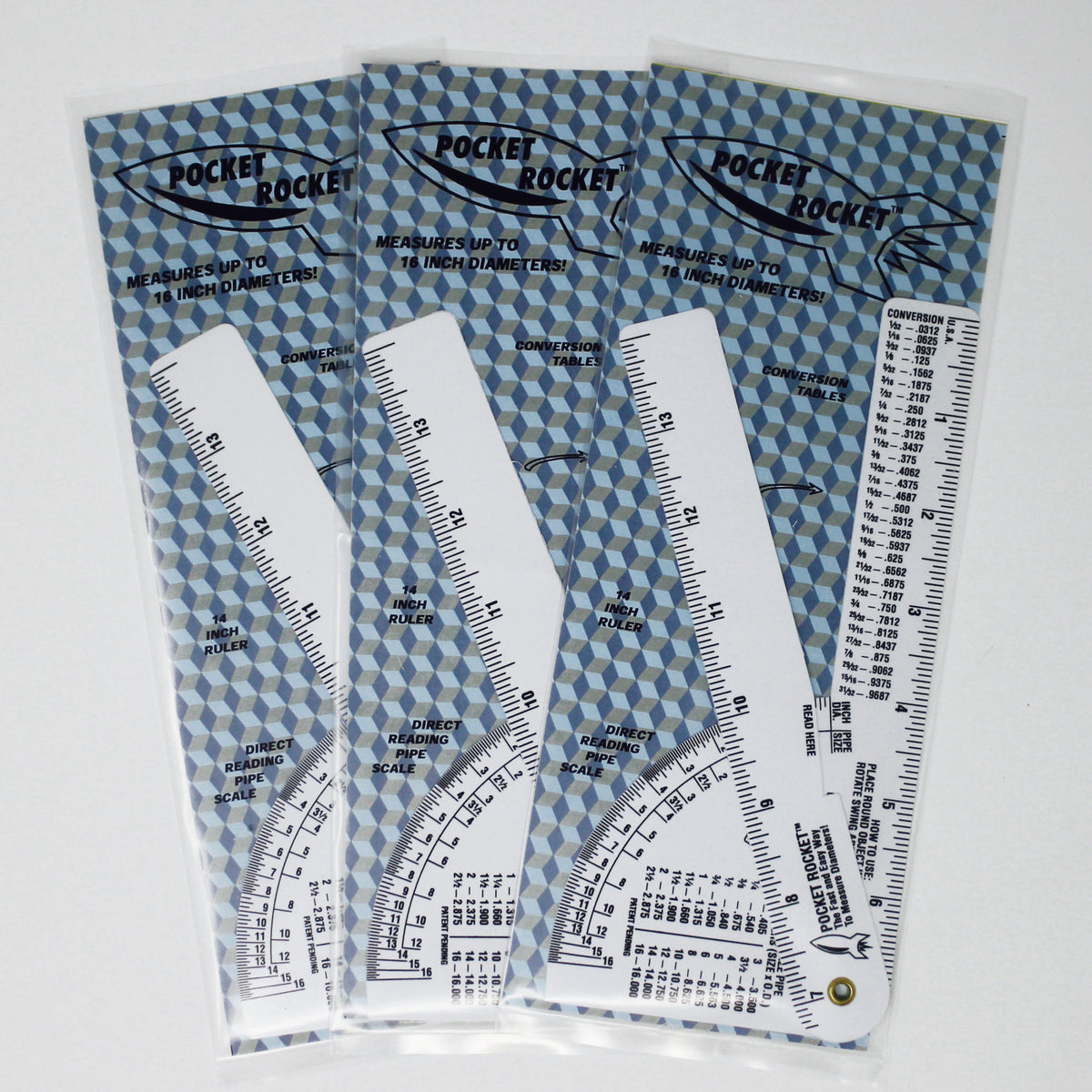 Pipe Caliper / Diameter Caliper and Ruler - Fractional - Black Anodized Aluminum Pipe Caliper / Diameter Caliper and Ruler - Fractional - Black Anodized Aluminum