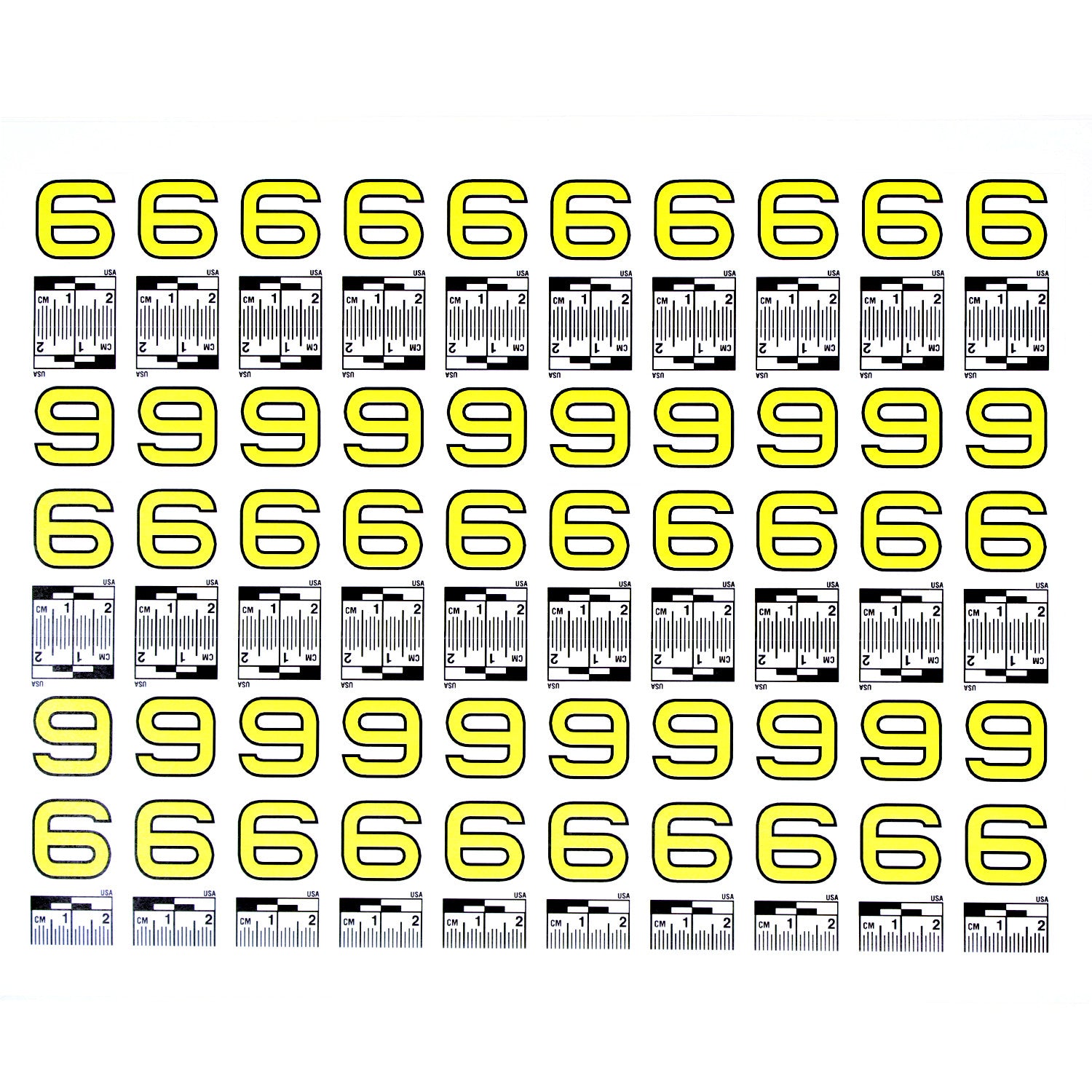 Number Set (0 to 9) - 10 Sheets of Labels image 6