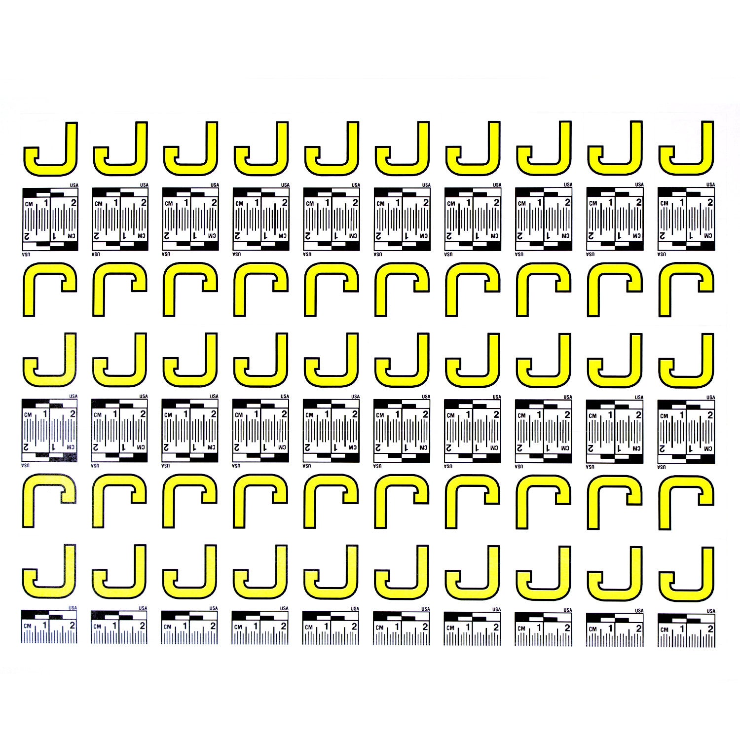 Alphabet Set (A to Z) - 26 Sheets of Labels image 9