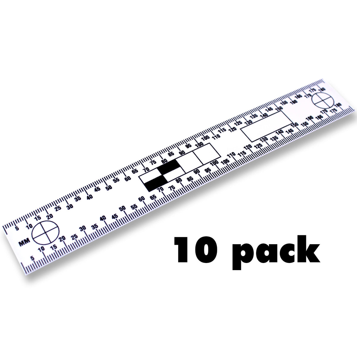 Number Two Shape Ruler Two Sided Plastic Rulers - 10 Packs – Oregon Rule Co.