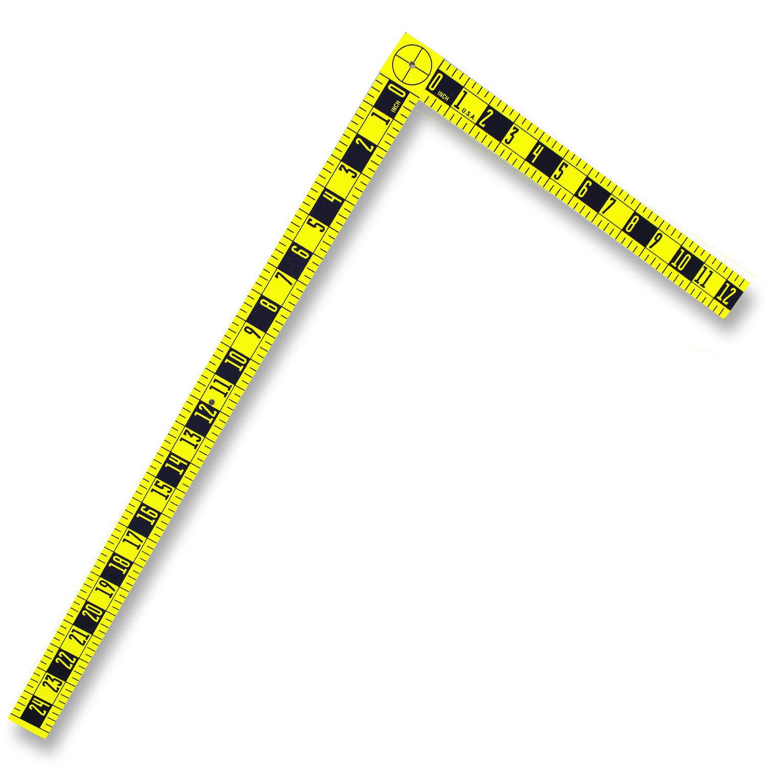 Fractional 2-Sided Folding Angle and Ruler - 12" x 25" Angle or 38" Vertical Ruler image 0