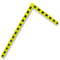 Fractional 2-Sided Folding Angle and Ruler - 12" x 25" Angle or 38" Vertical Ruler image 0