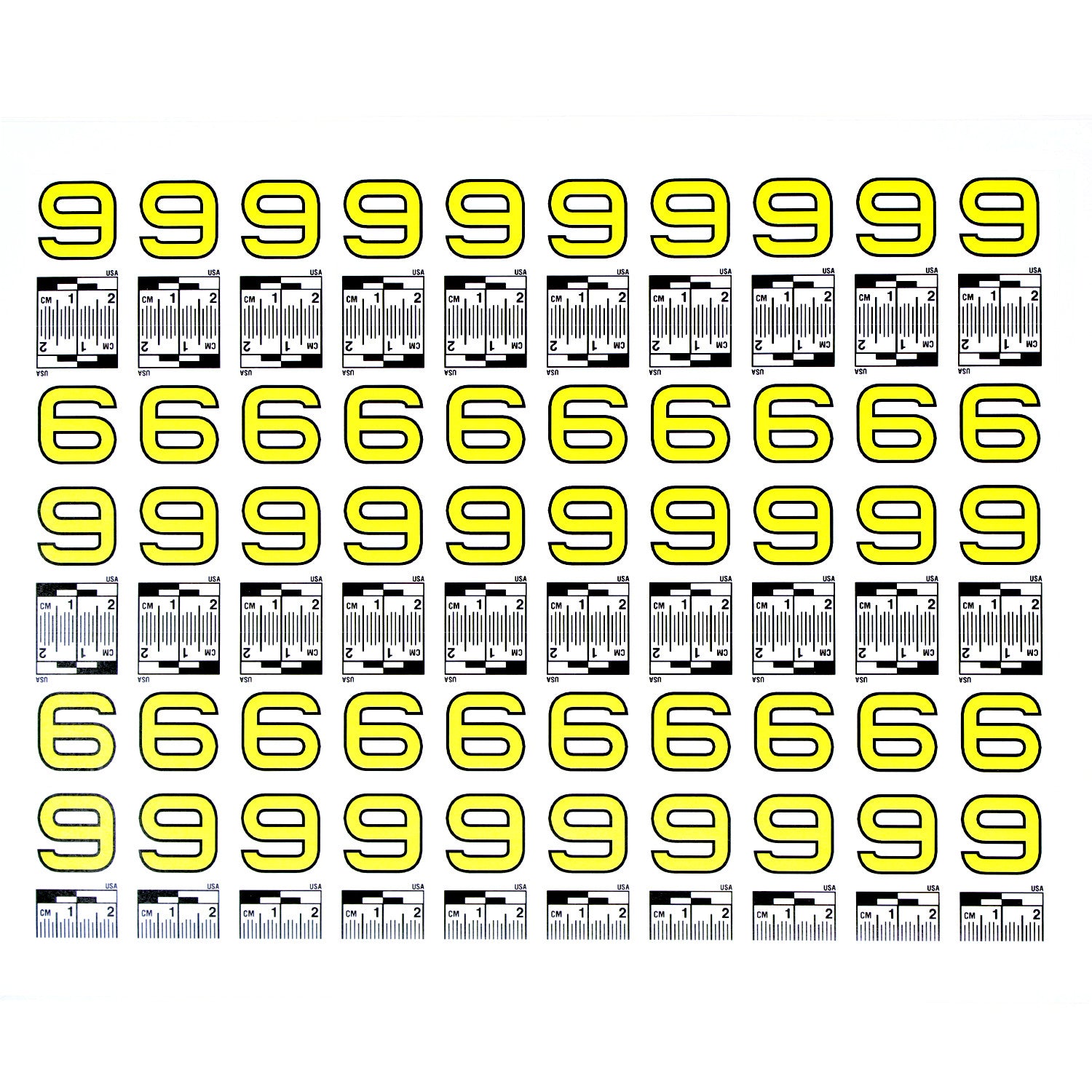 Number Set (0 to 9) - 10 Sheets of Labels image 9