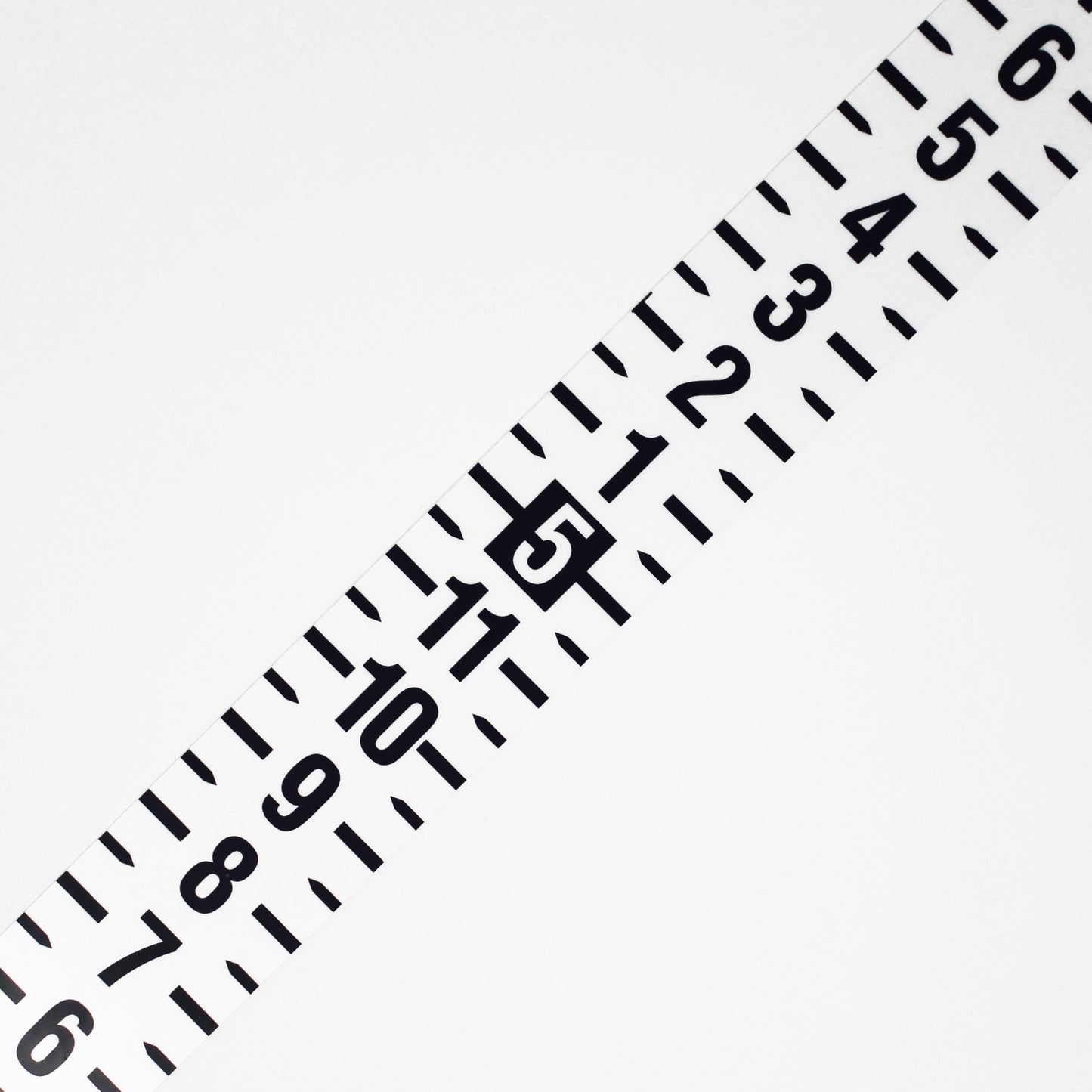 Security Height Rule – Adhesive - Fractional – 3 Foot 8 Inch to 6 Foot 8 Inch – White image 0