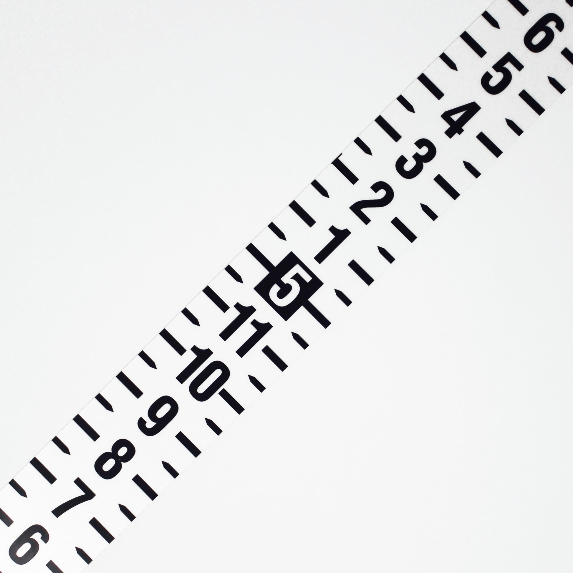 Security Height Rule – Adhesive - Fractional – 3 Foot 8 Inch to 6 Foot 8 Inch – White image 0