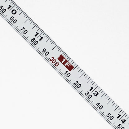 0.5 " Wide - "1/2FMW" - Fractional/Metric Adhesive Metal Ruler - 1/16" and 1mm Graduations image