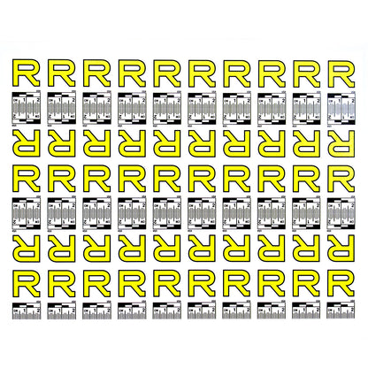 Alphabet Set (A to Z) - 26 Sheets of Labels image 17