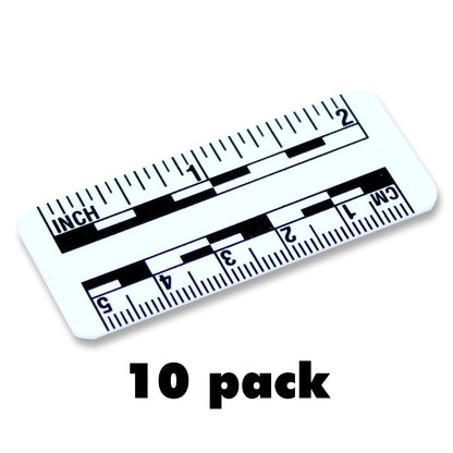2" Long, Plastic - Reads Fractional and Metric - Packs of 10 image