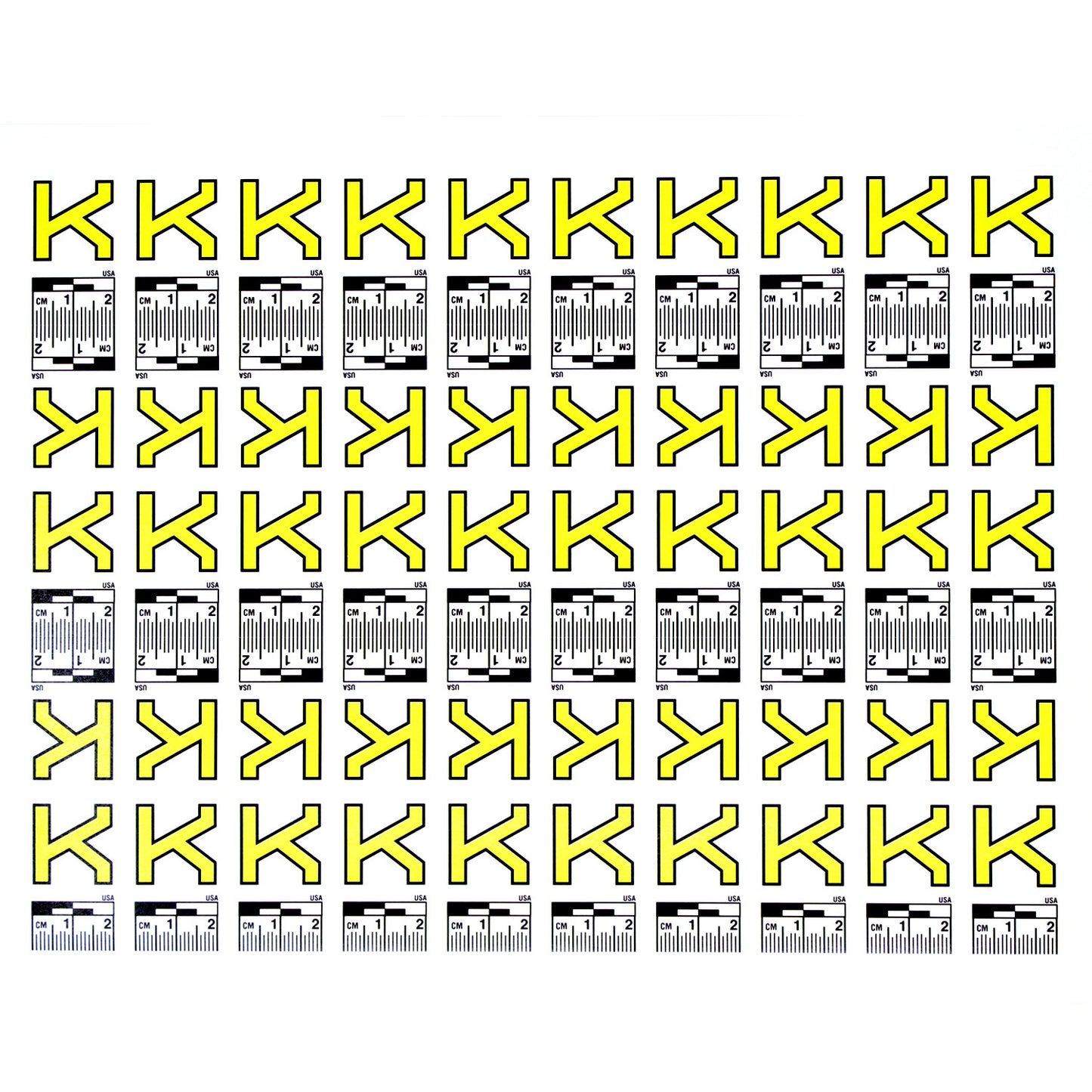 Alphabet Set (A to Z) - 26 Sheets of Labels image 10
